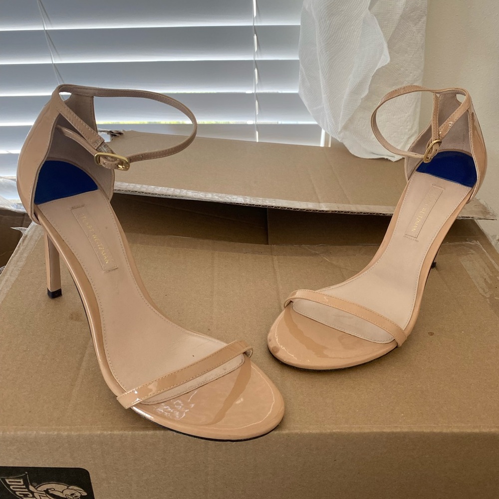Stuart Weitzman nude stilettos